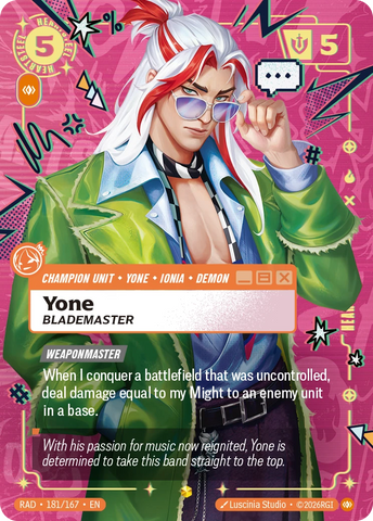 Yone Blademaster (Overnumbered) - Radiance 181/167