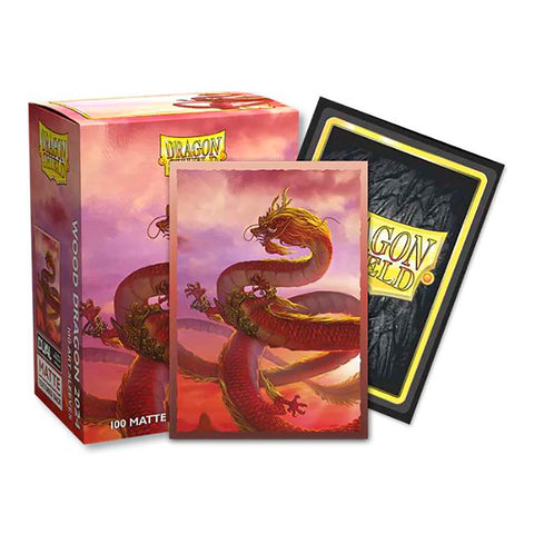 Dragon Shield Art Sleeve - Wood Dragon Dual Matte