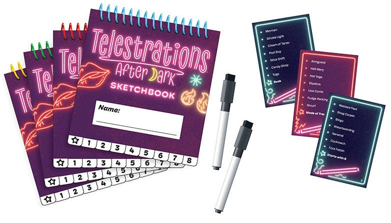Telestrations After Dark (17+ Year) 8 Player New Edition
