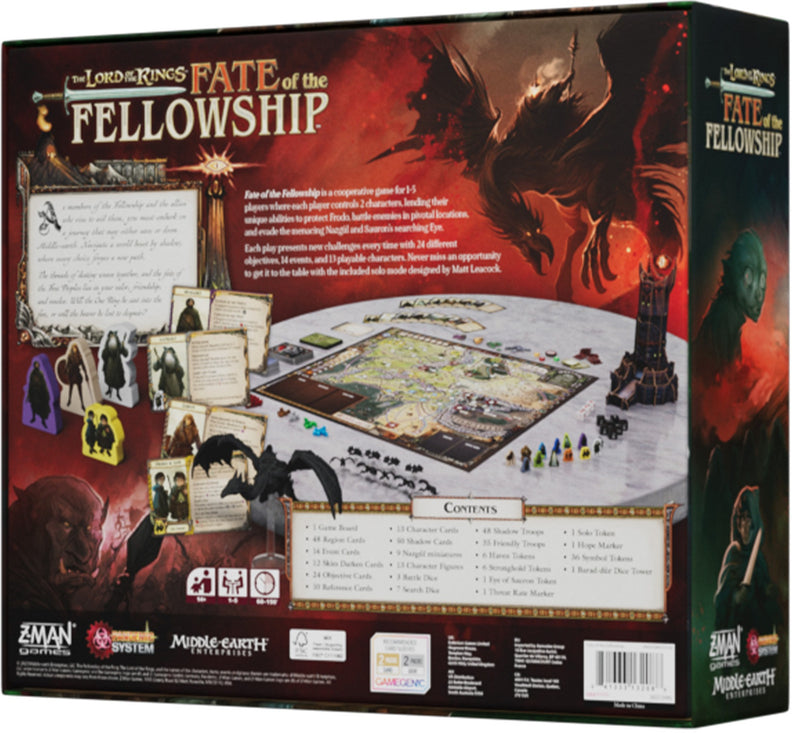 The Lord of the Rings Fate of the Fellowship - A Pandemic System Game