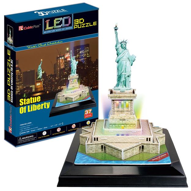 LED 3D Puzzle - Statue of Liberty