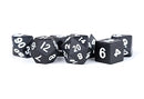 Metal Dice: Black 16mm Poly Set