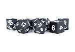 Metal Dice: Black 16mm Poly Set