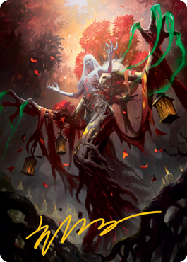 Wrenn and Seven Art Card (Gold-Stamped Signature) [Innistrad: Midnight Wrenn and Seven Art Card (Gold-Stamped Signature) [Innistrad: Midnight