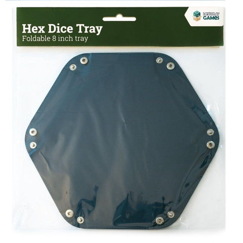 LPG Hex Foldable Dice Tray 8" Blue