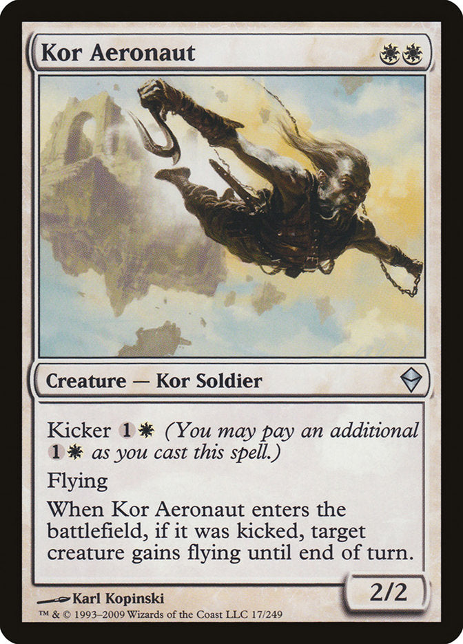 mtg kor cards Kor Aeronaut [Zendikar]