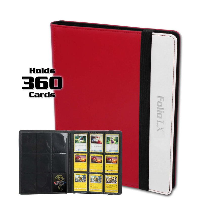 BCW Portfolio 9-Pocket LX Red & White