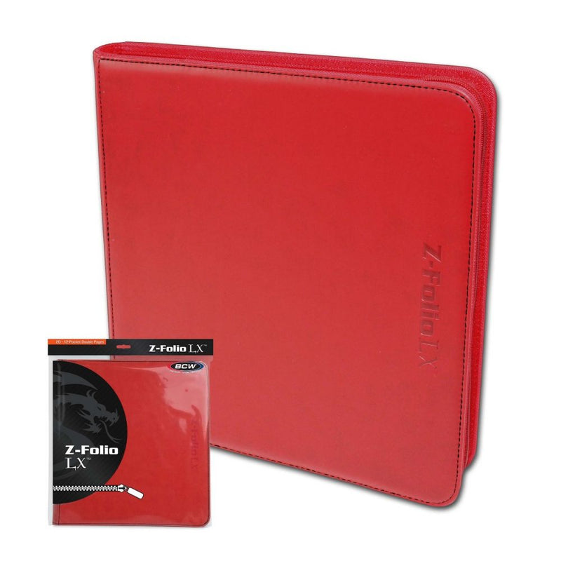 BCW Z-Folio LX 12-Pocket - Red