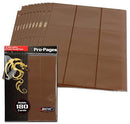 BCW 9-Pocket Page 10pk - Brown