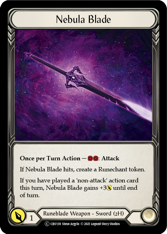 Nebula Blade [U-CRU139-RF] (Crucible of War Unlimited)  Unlimited Rainbow Foil
