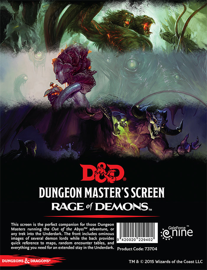 Dungeon Master's Screen - Rage of Demons