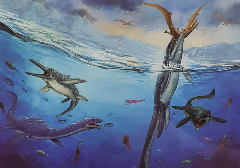 30 Piece Frame Tray Puzzle - underwater dinosaurs