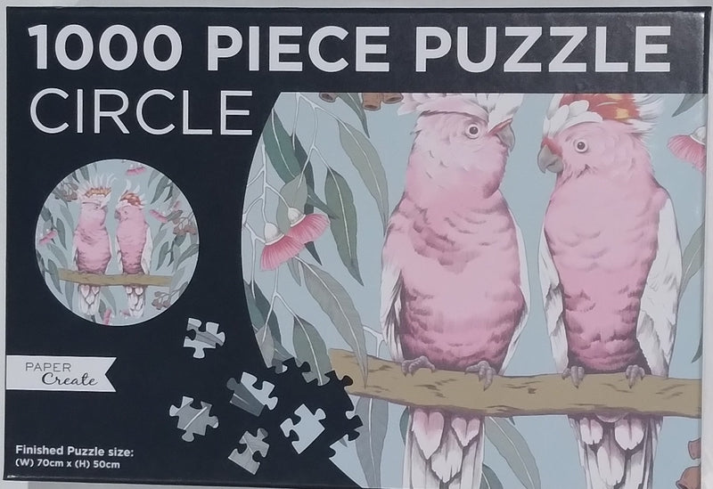 1000 piece puzzle - circle - birds