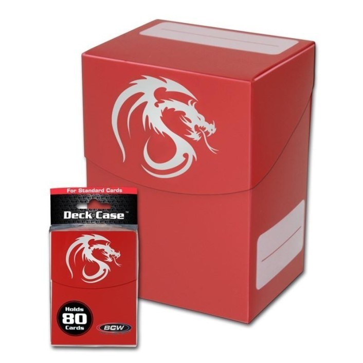 BCW Deck Case - Red (80 Cards)