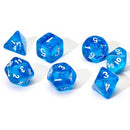 Dice Set - Translucent Blue Resin