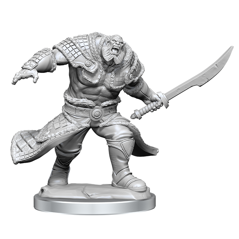 D&D Unpainted Miniature MTG Zurgo Helmsmasher & Unyielding Krumar