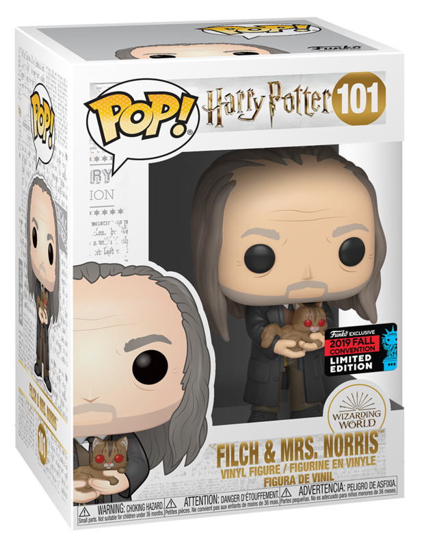 NYCC Harry Potter - Filch with Mrs. Norris Pop! 101