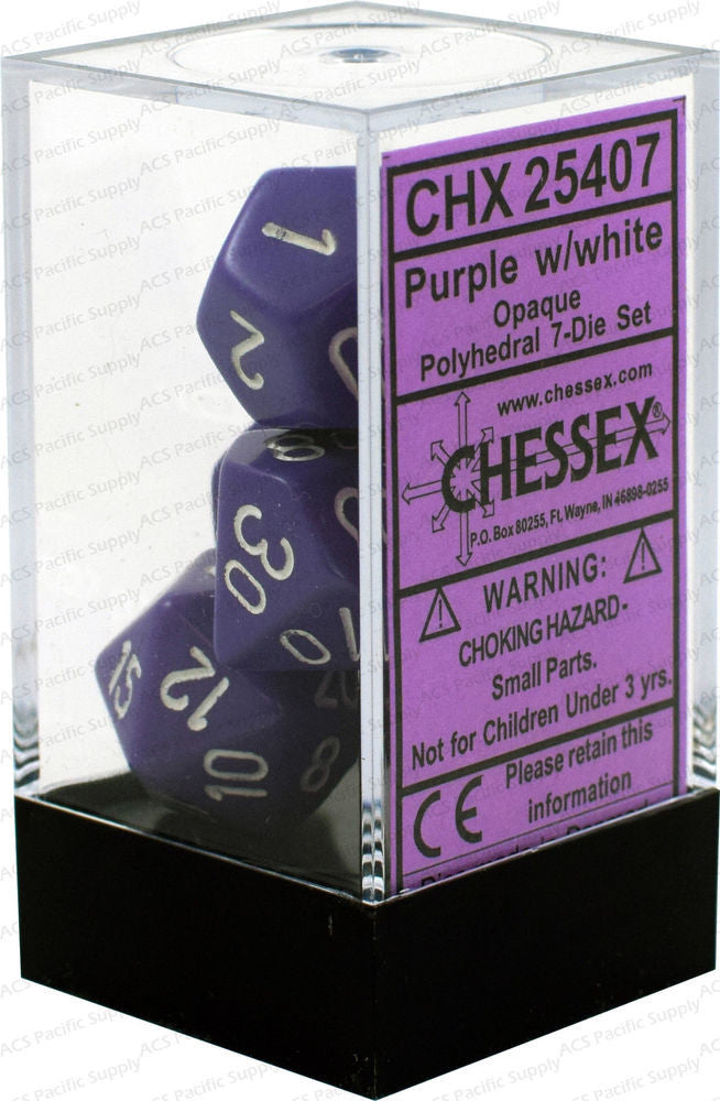 Chessex 7-Die Set - Opaque