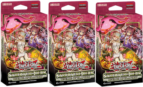 YGO Structure Deck - 3x Beware of Traptrix (1st edition)