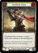 Steelblade Shunt (Yellow) [WTR127-R] (Welcome to Rathe)  Alpha Print Rainbow Foil