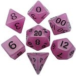 Resin Dice: Glow. Purple 16mm Poly