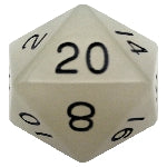 Mega Acrylic d20: Glow Clear