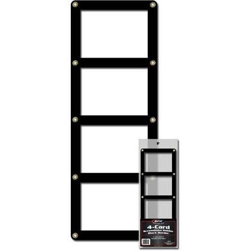 BCW 4-Screwdown Card Holder Black