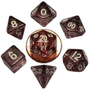 Mini Polyhedral Dice Set: Ethereal Black