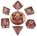 Mini Polyhedral Dice Set: Ethereal Light Purple