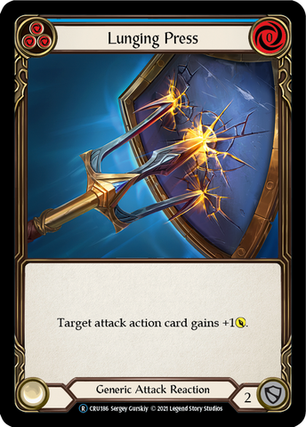 Lunging Press [U-CRU186-RF] (Crucible of War Unlimited)  Unlimited Rainbow Foil