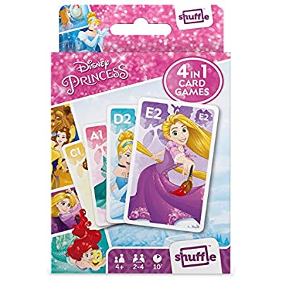 Disney Princess Shuffle - 4 in 1 Card Games