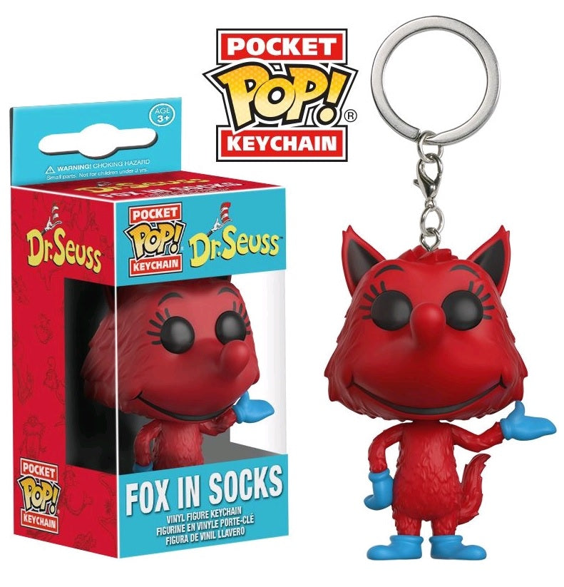 Fox In Socks Pop Keychain - Dr. Seuss