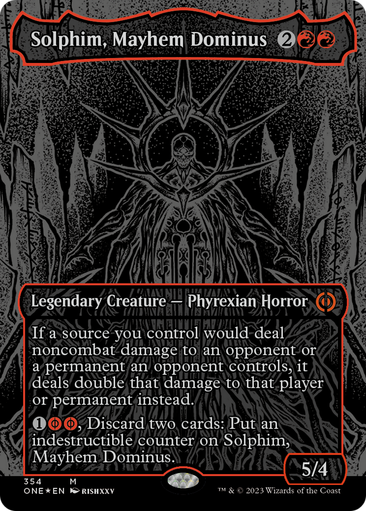 Solphim, Mayhem Dominus (Oil Slick Raised Foil) [Phyrexia: All Will Be
