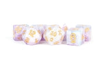 Resin Polyhedral Dice Set: Lavender