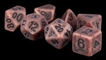 Resin Polyhedral Dice Set: Ancient Copper