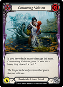 Consuming Volition (Blue) [U-CRU150-RF] (Crucible of War Unlimited)  Unlimited Rainbow Foil