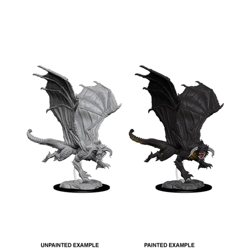 D&D Nolzurs Marvelous Unpainted Miniatures Young Black Dragon