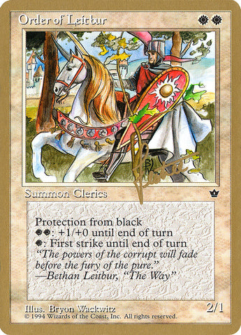 Order of Leitbur (Male) (Bertrand Lestree) [Pro Tour Collector Set]