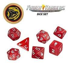 Power Ranger Dice Set