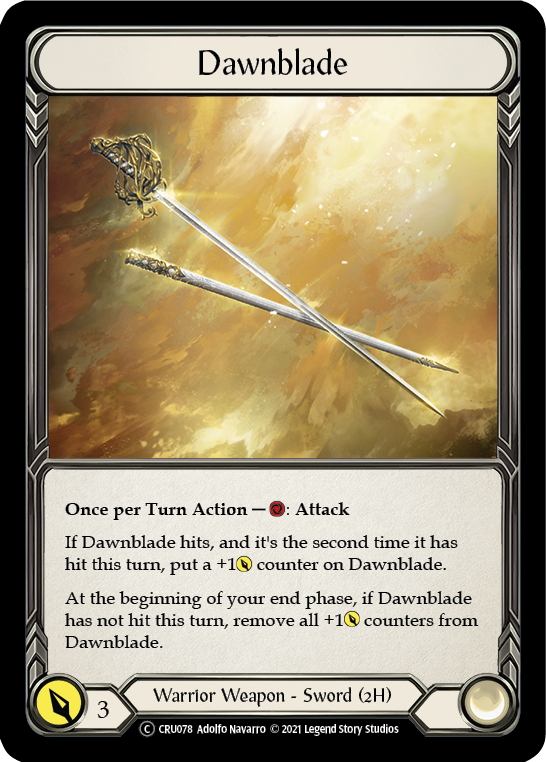 Dawnblade [U-CRU078-RF] (Crucible of War Unlimited)  Unlimited Rainbow Foil