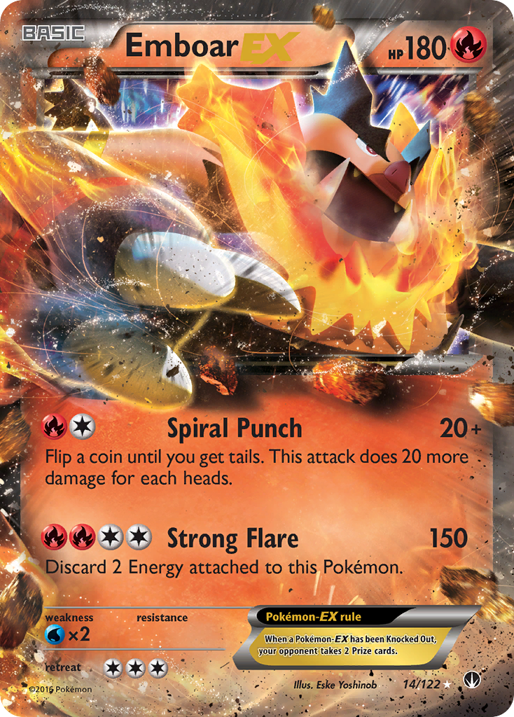 pokemon cards breakpoint Emboar EX (14/122) [XY: BREAKpoint]