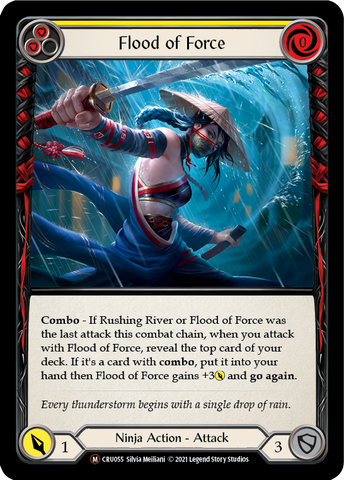 Flood of Force [U-CRU055-RF] (Crucible of War Unlimited)  Unlimited Rainbow Foil