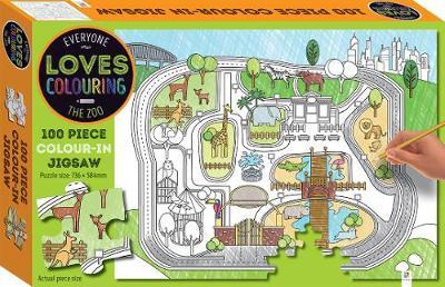100 Piece Colour-In Jigsaw - The Zoo