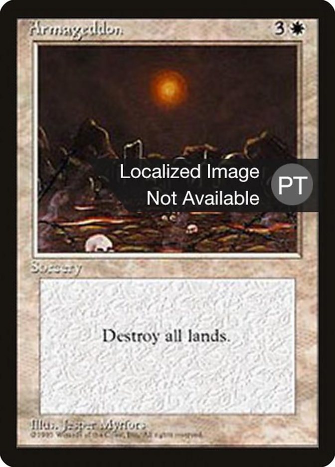 armageddon mtg card - Revised - English - CGC 6.5 Destroy all lands. Armageddon [Fourth Edition (Foreign Black