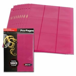 BCW 9-Pocket Page 10pk - Pink