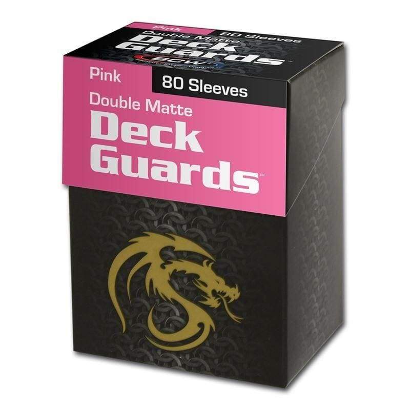 BCW Deck Guard Boxed Sleeves (80) Pink