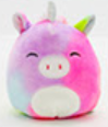 Squishmallows 3.5 inch Over the Rainbow clip ons
