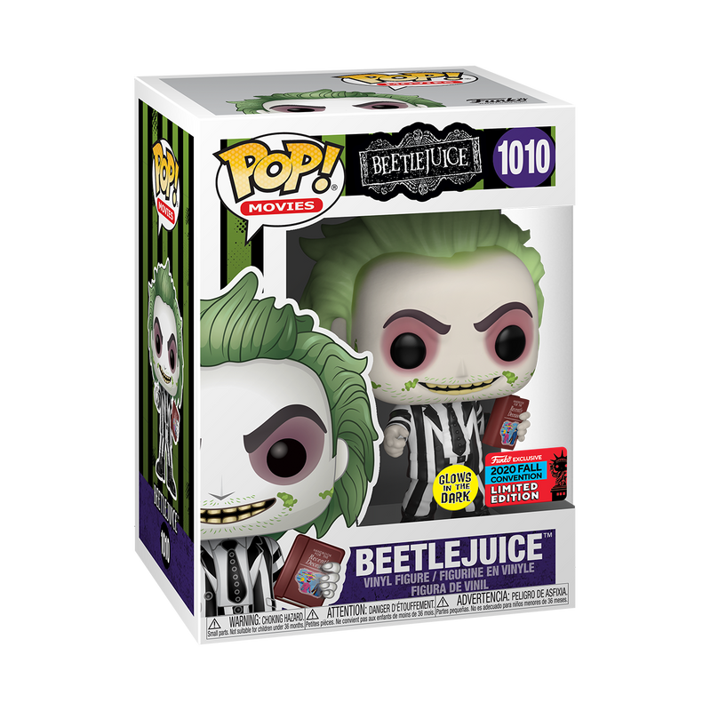 Beetlejuice - Beetlejuice w/Hdbook (Glow) Pop! NY20