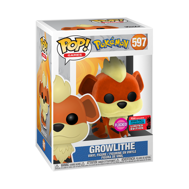 Pokemon - Growlithe (Flocked) Pop! NY20