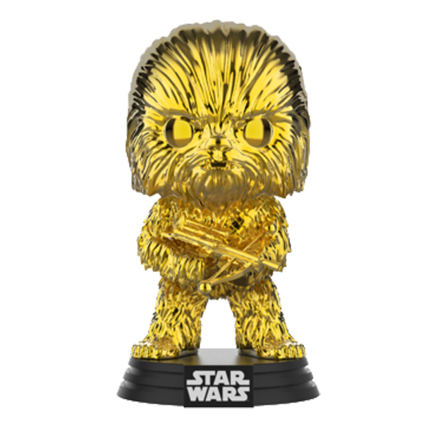 SW19 Star Wars - Chewbacca Gold Chrome Pop! 63